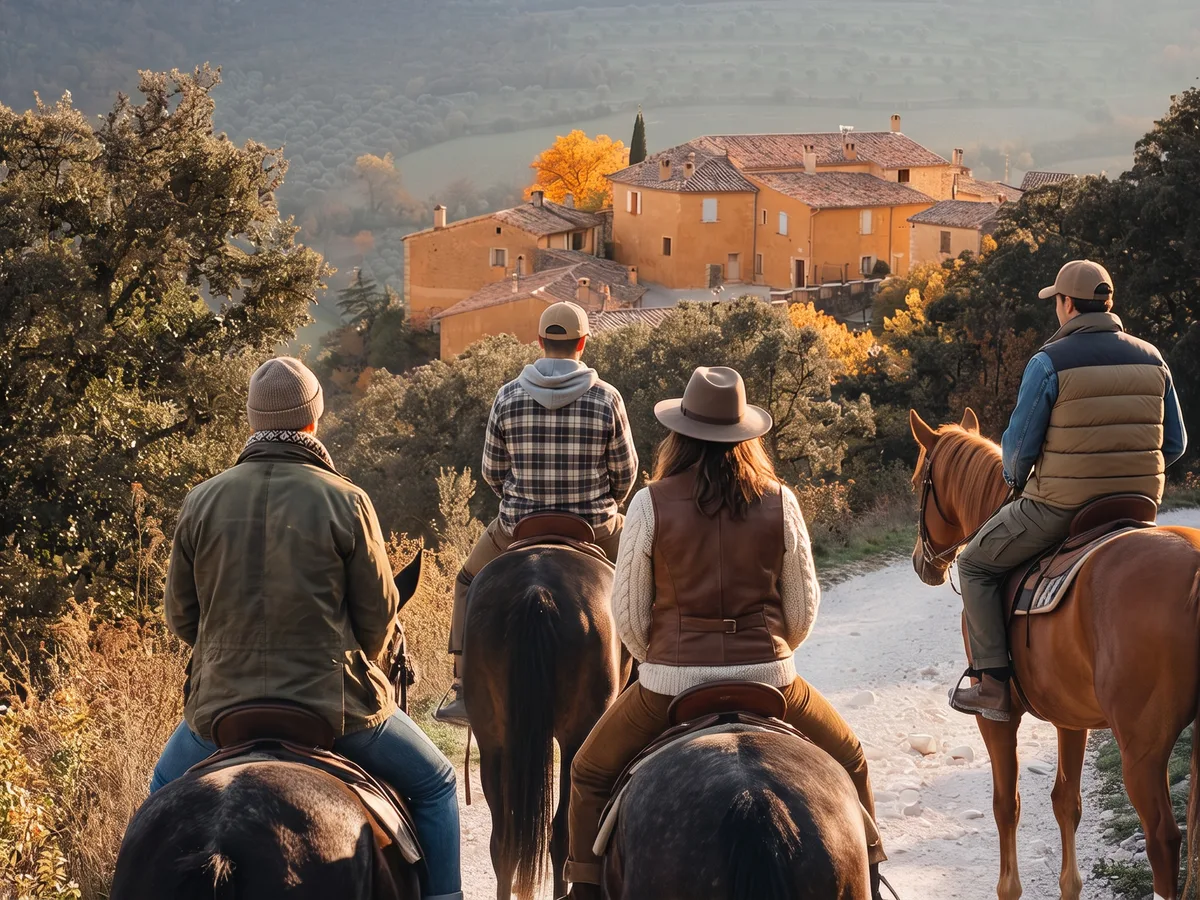 Balade à cheval dans la Drôme, autour de Chantemerle-les-Blés